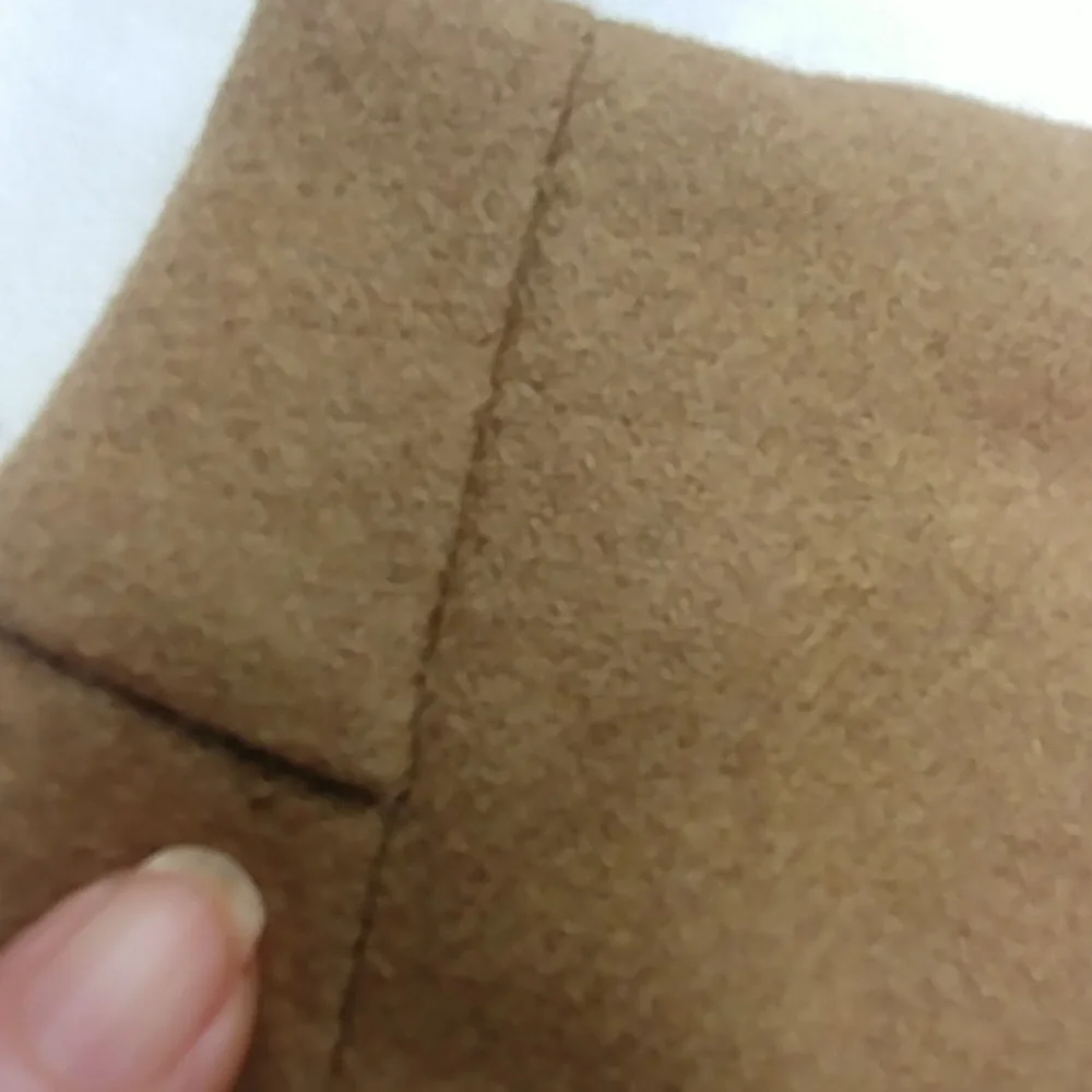 J. Crew wool camel colored lined mini skirt